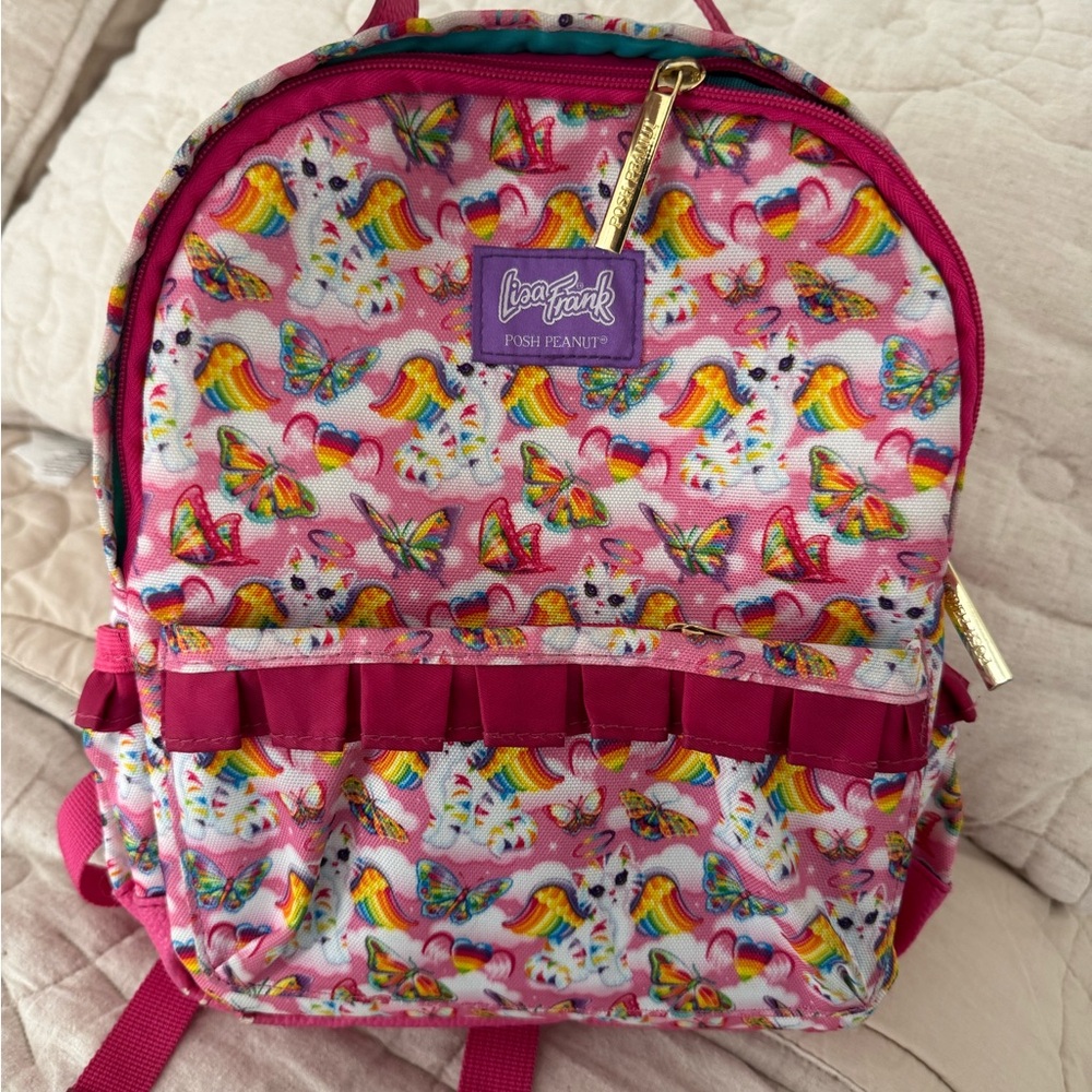 POSH Peanut Lisa Frank Pink Kids Backpack mini